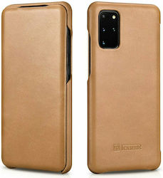 iCarer Curved Edge Vintage Folio Khaki (Galaxy S20 Ultra)