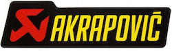 Akrapovic Akrapovic Αυτοκόλλητο Αλουμινίου Heatproof για Εξατμίσεις 180x53mm Κόκκινο