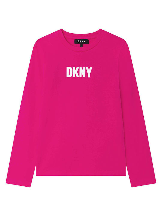 DKNY Bluză pentru copii Cu mâneci lungi Fuchsia