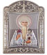Slevori Εικόνα Свети Спиридон Silver 6x6см.