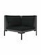 Zweisitziges Sofa Außenbereich Rattan mit Kissen 70x70x61cm