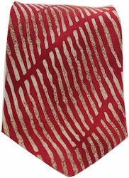 Giorgio Armani Ανδρική Γραβάτα Μεταξωτή Μονόχρωμη σε Κόκκινο Χρώμα