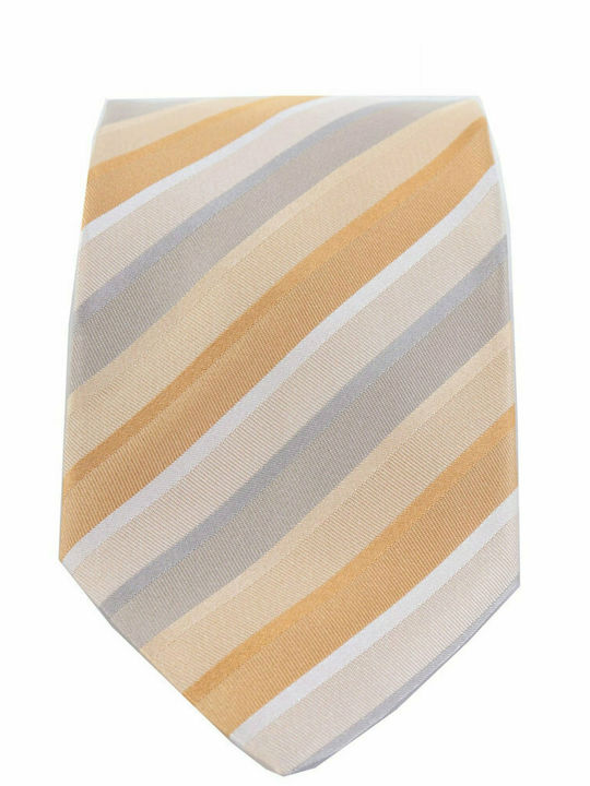 Giorgio Armani Men's Tie Silk Printed In Yellow Colour