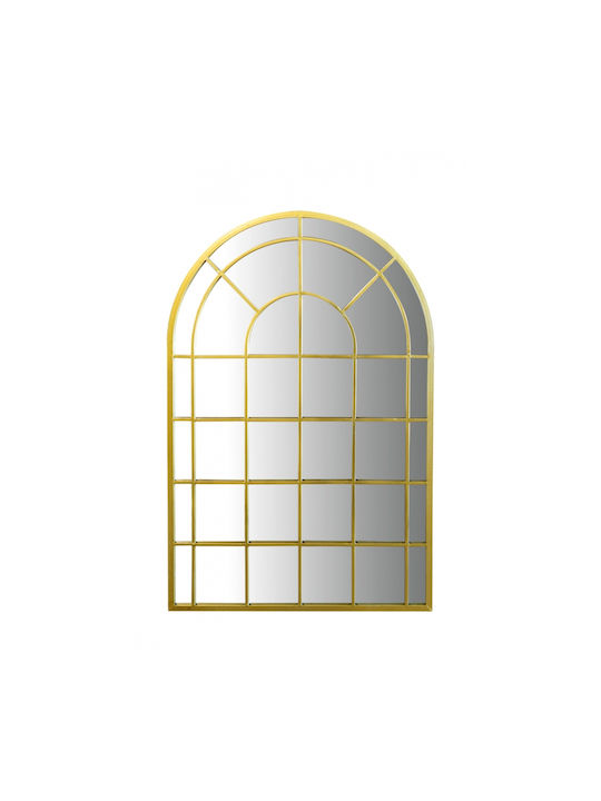 Idea Home Καθρέπτης Τοίχου Ολόσωμος με Χρυσό Μεταλλικό Πλαίσιο 120x80cm
