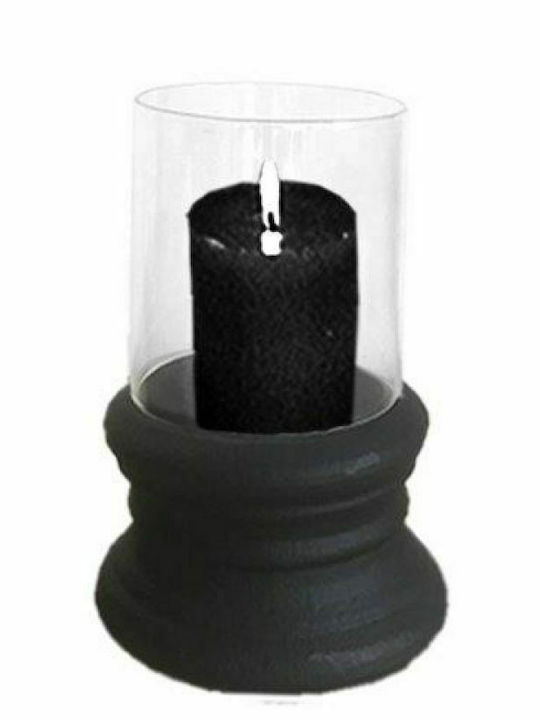 Art et Lumiere Suport pentru lumânare Ceramică Negru 16x16x21.5buc 1buc