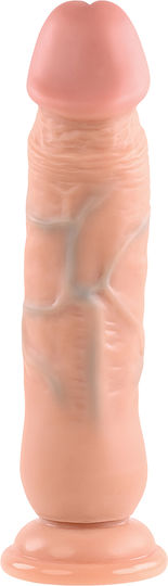 Evolved Novelties Realistic Dong Glass Dildo With Suction Cup Flesh 18cm