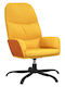 Καρέκλα Γραφείου με Μπράτσα Κίτρινο Μουσταρδί vidaXL