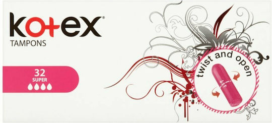 Kotex Tampoane Super pentru Flux Abundent 32buc
