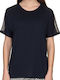 ICHI Damen T-Shirt Schwarz