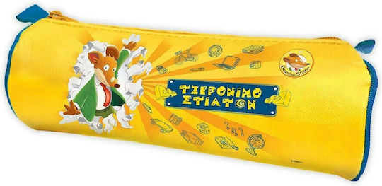 CHartini Poli Geronimo Stilton Pencil Case Barrel Yellow