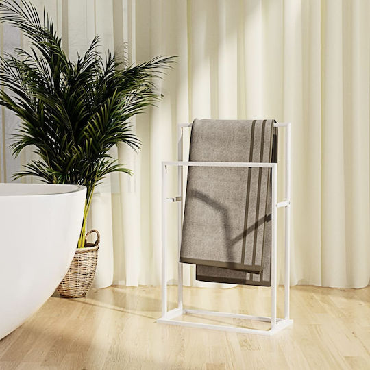 vidaXL Καλόγερος Μπάνιου Διπλός ​48x78.5cm Λευκός