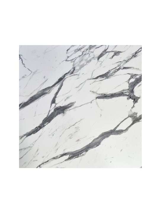 Zita Plus Square Werzalit Table Surface Carrara 80x80cm