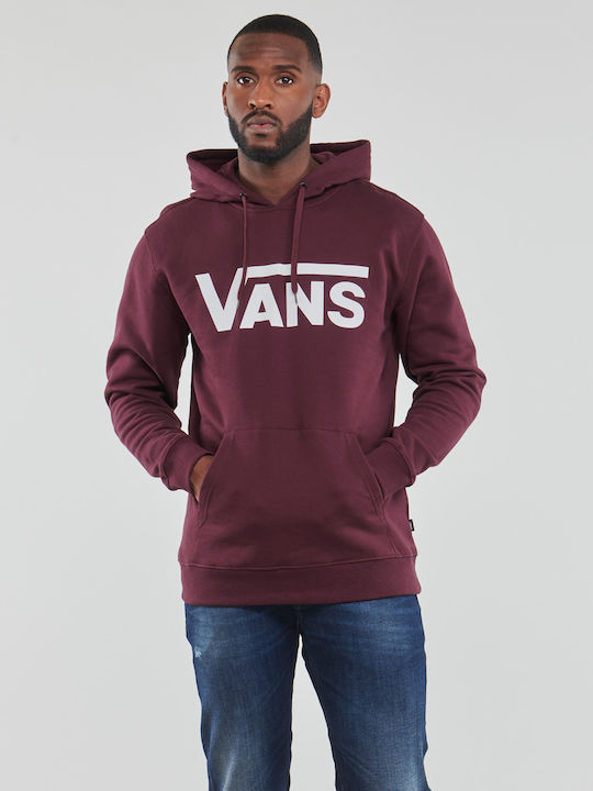 Vans Classic Po Φούτερ με Κουκούλα Μπορντό