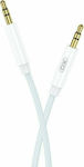 XO 3.5mm male - 3.5mm male Cable White 1m
