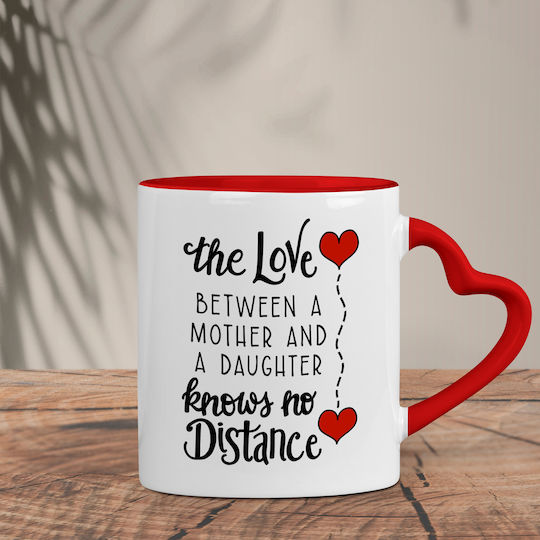 The Love Between A Mother And A Daughter Knows No Distance Κούπα Κεραμική Λευκή 315ml