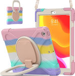 360 X-Armor Baby Color Umschlag Rückseite Kunststoff für Kinder Rosa (iPad 2019/2020/2021 10.2'') EDA001349801A