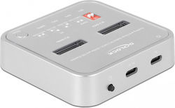 DeLock Hard Disk Docking Station PCIe SATA with USB-C Connectivity 64138 DeLock Hard Disk Docking Station PCIe SATA with USB-C Connectivity 64138