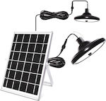 GDPLUS Set 2 Lămpi Solare Suspendate 12W 1000lm Alb Cald cu Senzor de Mișcare