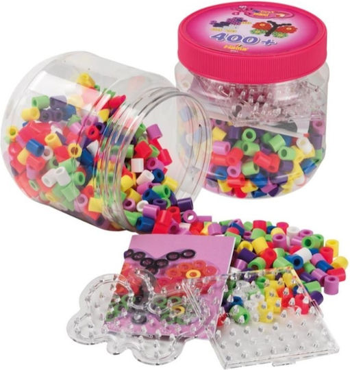 Hama Maxi Beads Пластмасови Мъниста и пайети Многоцветни 402бр + 2 Плочи с щипки