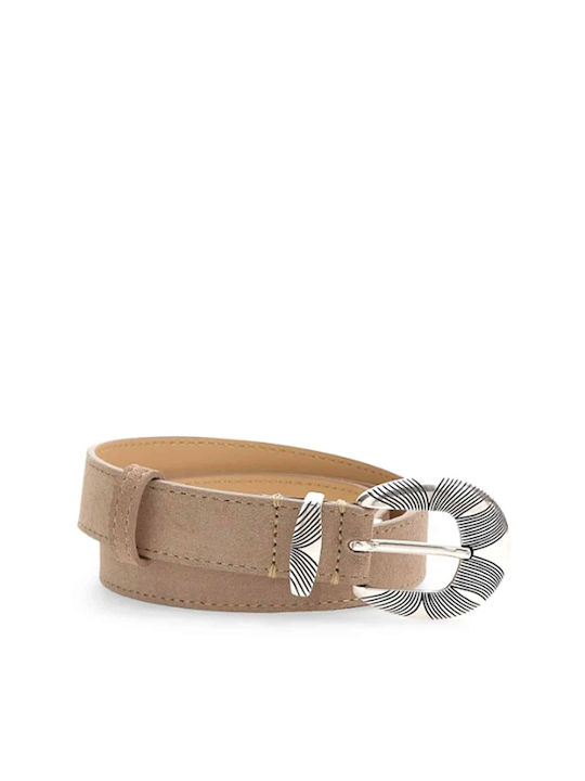 Guess Leather Women's Belt Beige