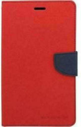 Mercury Fancy Diary Flip Cover (Galaxy Tab A 9.7) Red/Navy Mercury Fancy Diary Flip Cover (Galaxy Tab A 9.7) Red/Navy