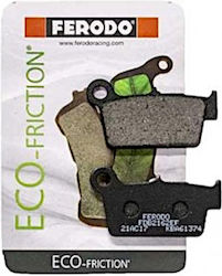 Ferodo Motorradbremsbeläge Rückseite Eco Friction für Yamaha WRF 250 / YZF 250 / Kawasaki KXF für Kawasaki KXF 250 Yamaha WRF 250
