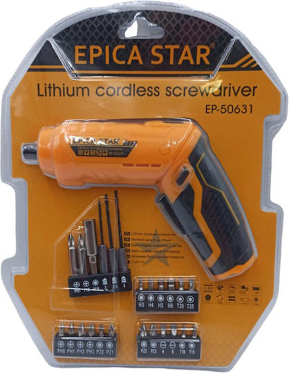 Epica Star EP-50631 Κατσαβίδι Μπαταρίας 3.6V 1x1.5Ah