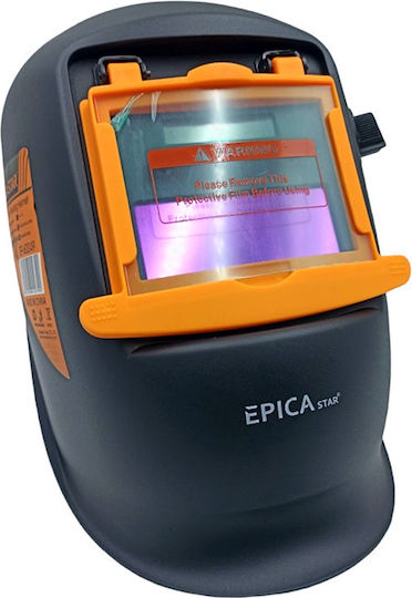 Epica Star Welding Helmet with Flip Front Black