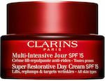 Clarins Super Restorative Feuchtigkeitsspendend & Anti-Aging Creme Gesicht Tag mit SPF15 50ml