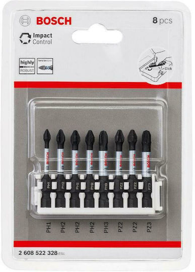 Bosch Set 8 Screwdriver Bits