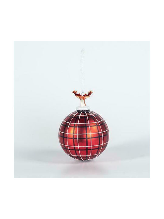 Ornament suspendat Glob De sticlă Roșu 8buc