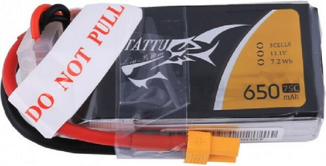 Battery Tattu 650mAh 11,1V 75C 3S1P