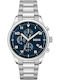 Boss Men's Watch 44mm Chronograph Battery with Silver Metal Bracelet