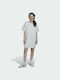 Adidas Always Original Rochii de vară pentru femei Mini Tricou Rochie Alb