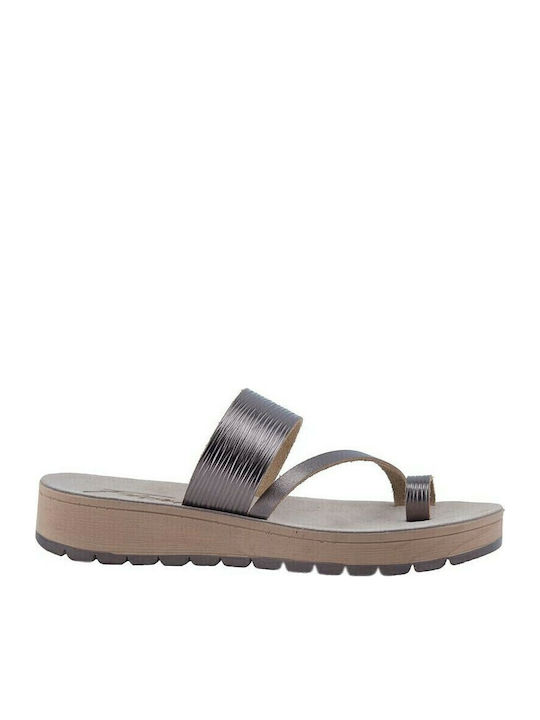 Fiore Collection T70 Δερμάτινα Σανδάλια Bronze