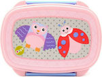 Oops Kids Set Lunch Plastic Box 0.37lt Pink L18xW12.5xH6.8cm