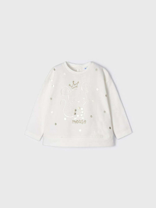 Mayoral Kids Blouse Long Sleeve Ecru