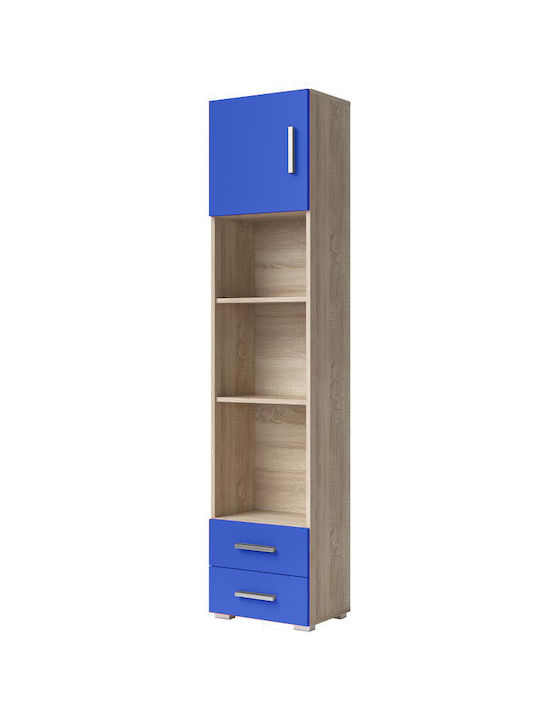 Χαρά Plus Bibliotecă pardoseală Lemn Blue 40x29.5x180cm