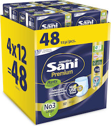 Sani Sensitive Premium Пелени Бельо Large 4x12бр Sani Sensitive Premium Пелени Бельо Large 4x12бр