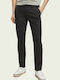 Mott Pantaloni Chino Elastic Slim Fit Gri