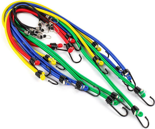 Elastic Straps 4mmx25cm 4 Pieces 8mmx45cm 2 Pieces 8mmx60cm 2 Pieces 8mmx75cm 2 Pieces 8mmx90cm 2 Pieces Amio 12 Pieces