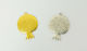 Faitakis Pack Metallic Pendant Motif for Jewelry Gold in Shape Pomegranate 3.5x3.5cm.