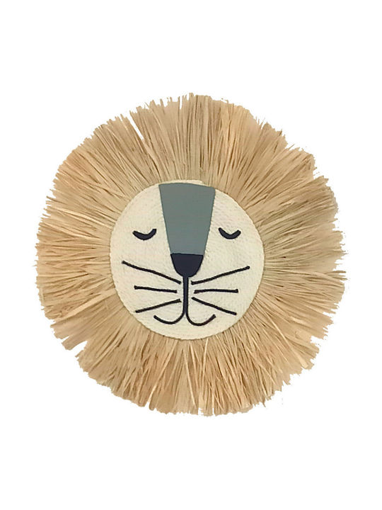 Baby Star Kids Wall Decor Animal Head Animals 37x37cm