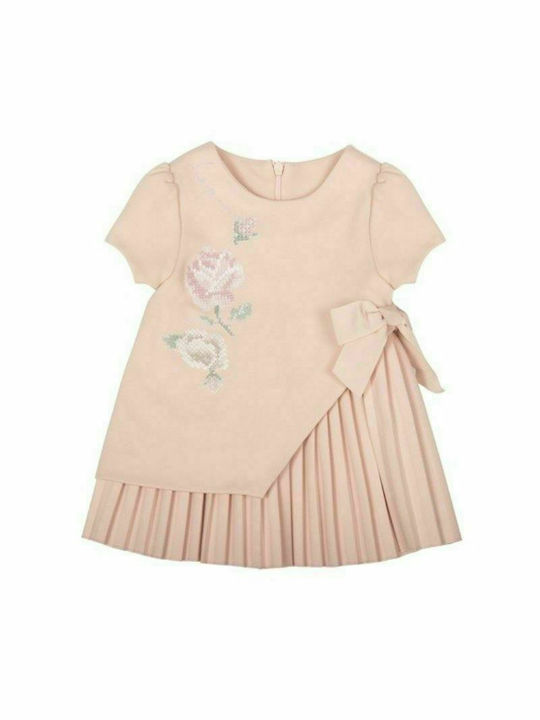 Lapin Kids Dress Short Sleeve Pink