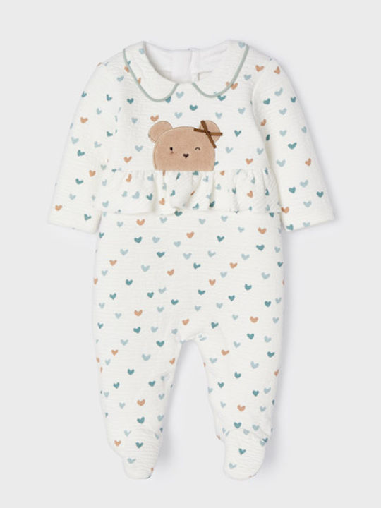 Mayoral Babystrampler Langärmliges Ecru