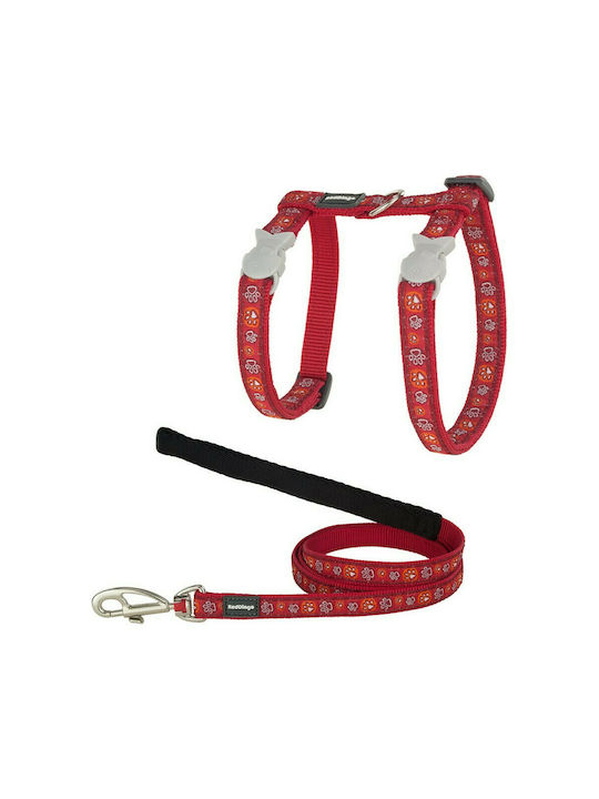 Ticwatch Cat Harness with Guide Red