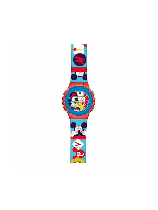 BigBuy Ceas Digital pentru Copii cu Brățară de Cauciuc/Plastic Multicolor S2416601