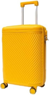 Forecast LSDQ-04 Cabin Travel Suitcase Hard Yellow with 4 Wheels Height 55cm.