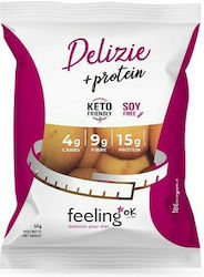 FeelingOk Μπισκότα Πρωτεΐνης Delizie Βερίκοκο 50gr