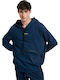 Sweatshirt with Hood Navy Blue